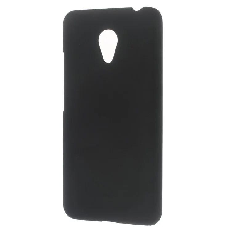 Rubberized PC Case Anti-fingerprint Cover for Meizu m3 / Blue Charm 3 - Black