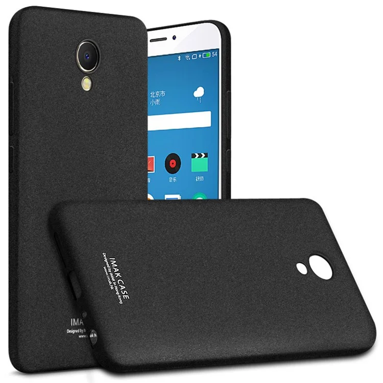 IMAK Silky Anti-scratch TPU Mobile Casing for Meizu m5 Note with Screen Protector - Matte Black
