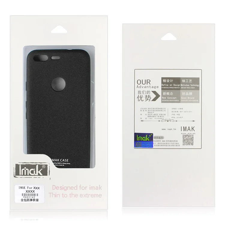 IMAK Silky Anti-scratch TPU Mobile Casing for Meizu m5 Note with Screen Protector - Matte Black