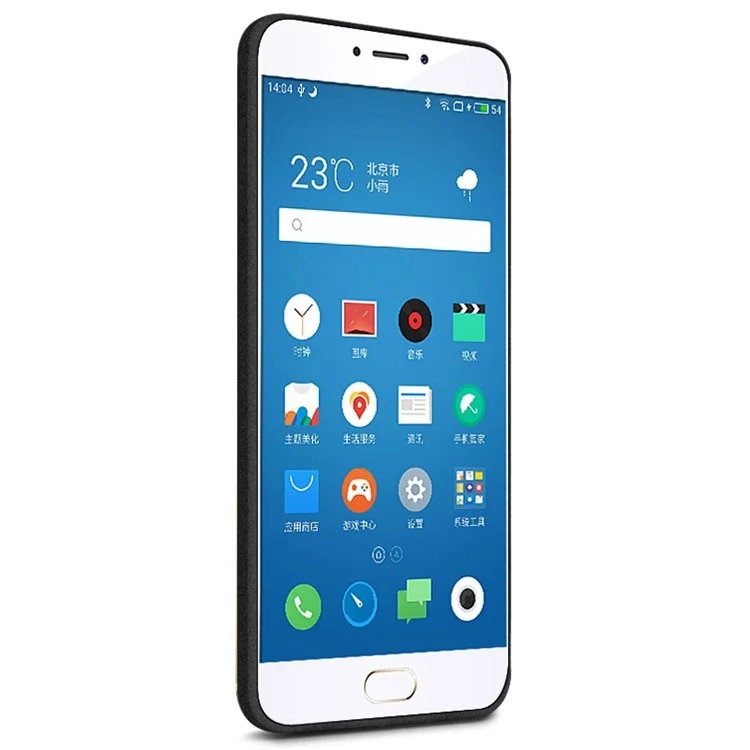 IMAK Silky Anti-scratch TPU Mobile Casing for Meizu m5 Note with Screen Protector - Matte Black