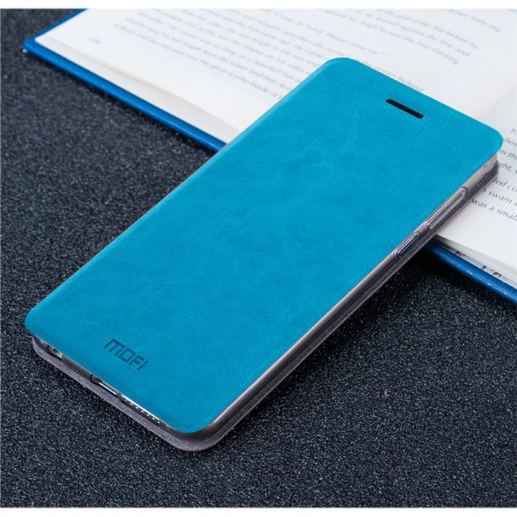 MOFI Rui Series Foilo Stand Leather Mobile Phone Case for Meizu M5 - Blue