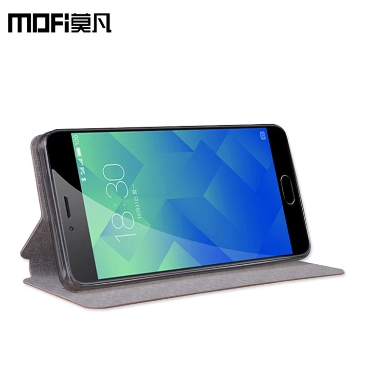 MOFI Rui Series Foilo Stand Leather Mobile Phone Case for Meizu M5 - Blue