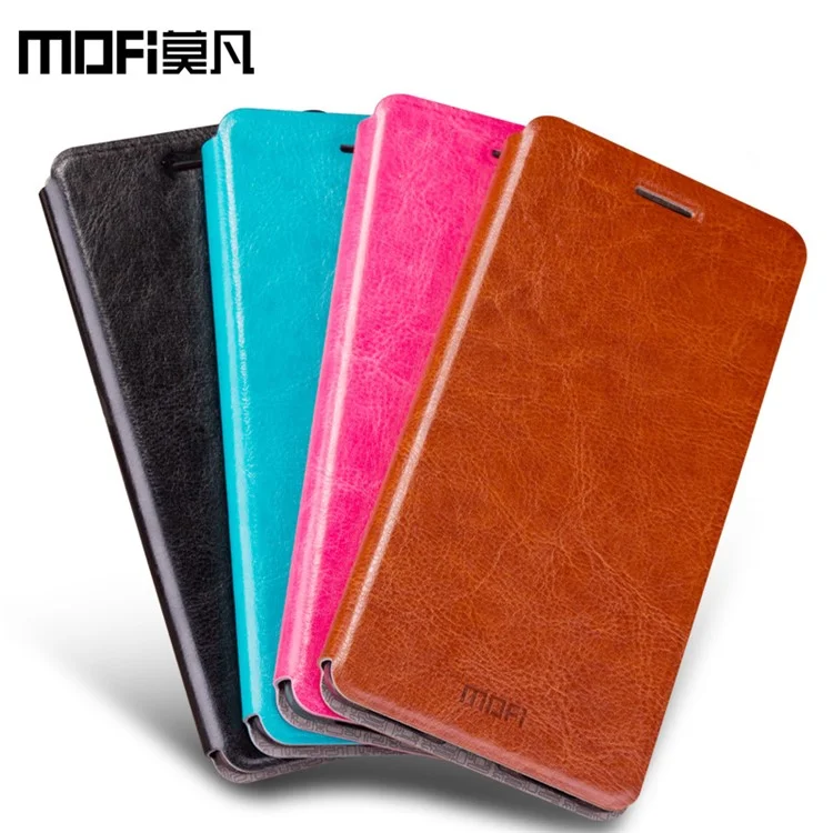 MOFI Rui Series Foilo Stand Leather Mobile Phone Case for Meizu M5 - Blue
