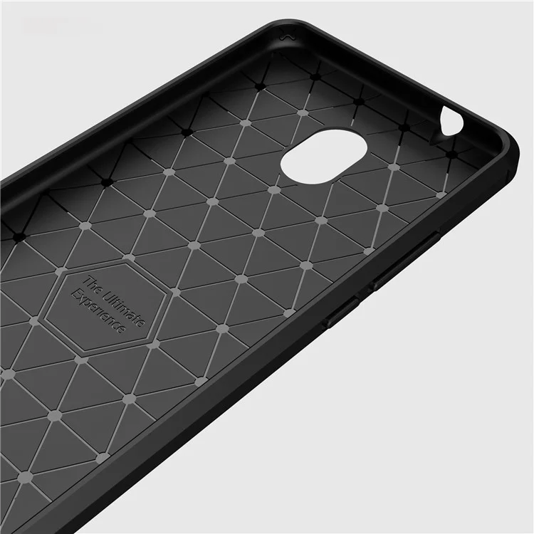 Carbon Fibre Brushed TPU Case for Meizu M5s - Black
