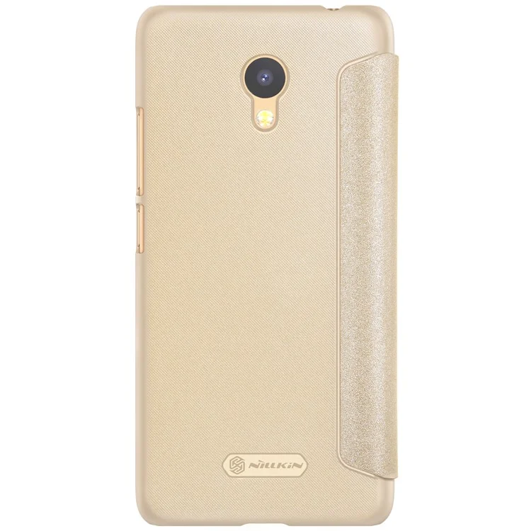 NILLKIN Sparkle Series Flip Leather Case for Meizu A5/M5c - Gold