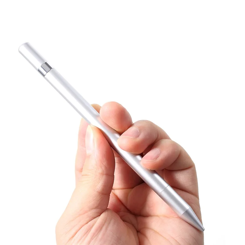 2 in 1 Muto-Function Stylus Pen with Ball Point Pen Feature for iPhone Samsung Sony etc. - Grey