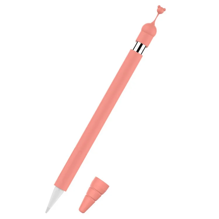 Anti-Scratch Silicone Cap Holder Protective Nib Case for Apple iPad Pencil - Pink