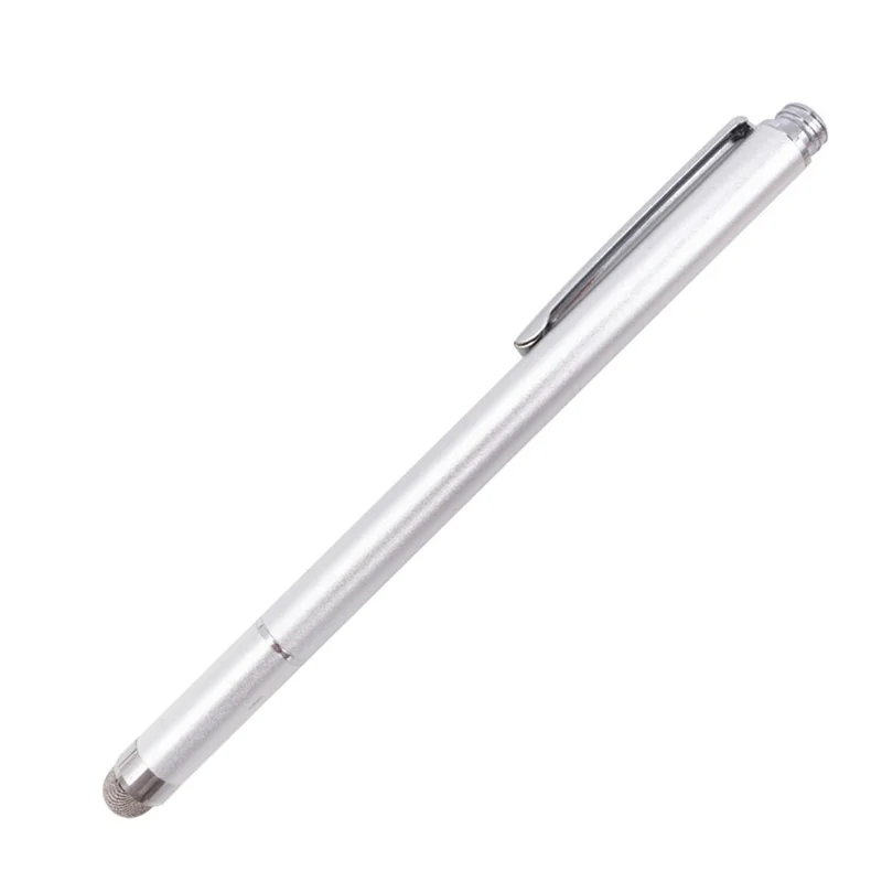 FONKEN S13 2 In 1 Touch Screen Capacitive Stylus Pen High Precision Drawing Pencil - Silver