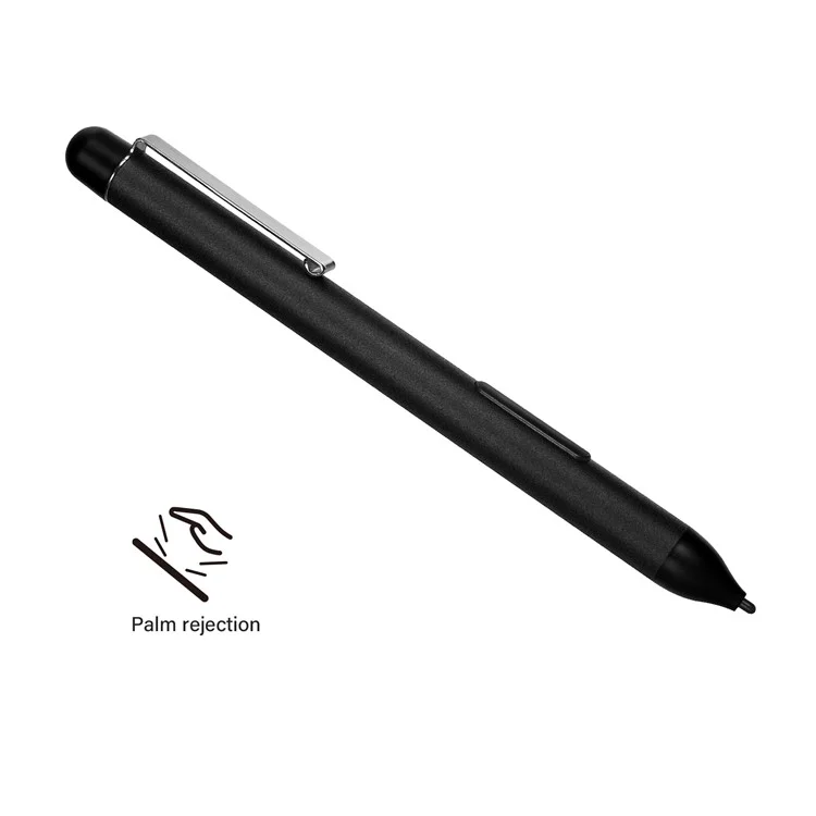 Stylet Ordinateur Portable Avec 1024 Niveaux de Points de Pression Inclinaison de Sensibilité Pour Microsoft Surface Pro 3/4/5/6, Surface Book 2/1, Surface Ordinateur Portable 1/2/3 - le Noir