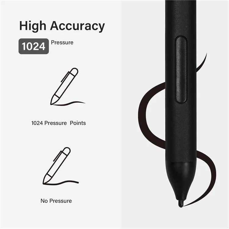 Stylet Ordinateur Portable Avec 1024 Niveaux de Points de Pression Inclinaison de Sensibilité Pour Microsoft Surface Pro 3/4/5/6, Surface Book 2/1, Surface Ordinateur Portable 1/2/3 - le Noir