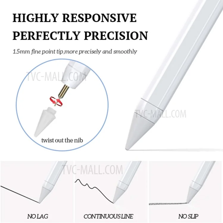 YESIDO ST06 Stylus Pen Palm Rejection Tilting Sensor Magnetic Adsorption for Apple iPad Pro iPad Mini iPad Air 2018 - 2021