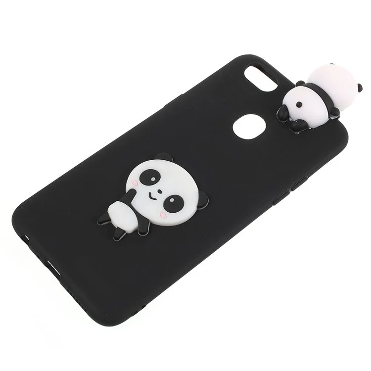 Cute 3D Cartoon Doll Pattern TPU Mobile Phone Case for OPPO F5 - Shy Panda