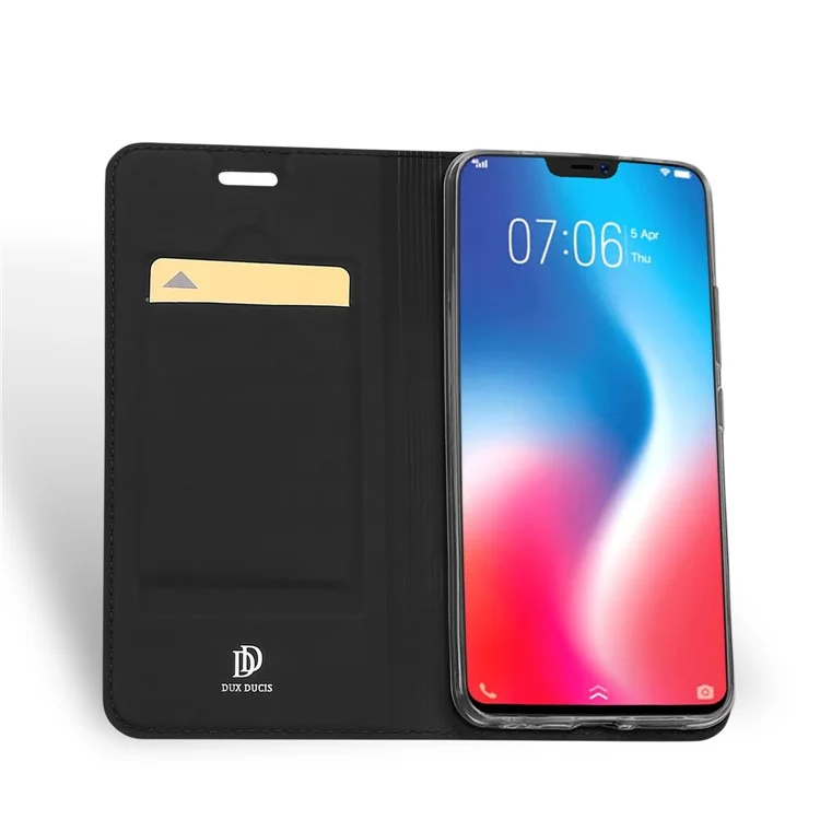 DUX DUCIS Skin Pro Series Leather Stand Case for vivo V9 - Grey