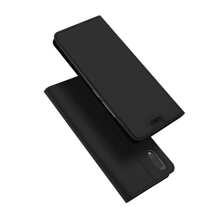 DUX DUCIS Skin Pro Series Flip Leather Stand Mobile Casing for vivo X21 UD - Black