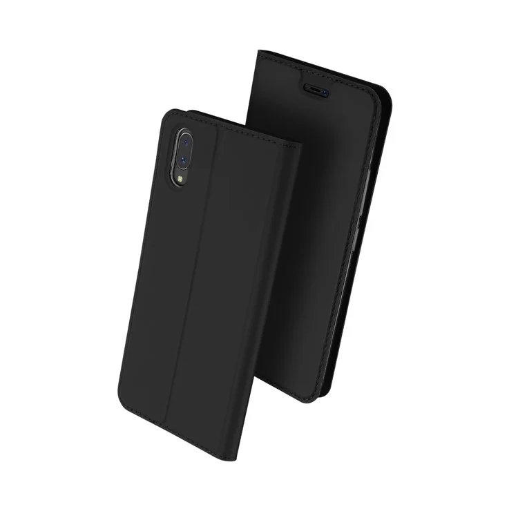 DUX DUCIS Skin Pro Series Flip Leather Stand Mobile Casing for vivo X21 UD - Black