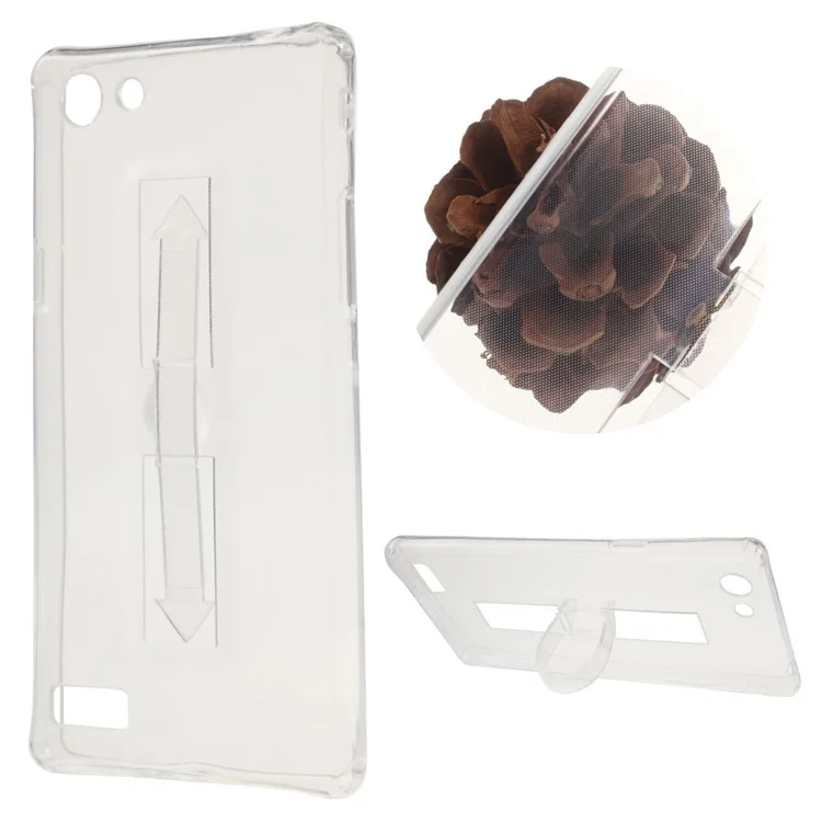 Clear Finger Grip Stand TPU Shell Case for OPPO A33