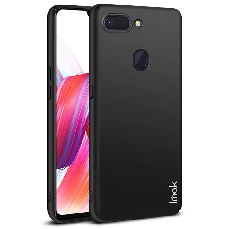 IMAK Jazz Skin Feel PC Back Case + Screen Protector for Oppo R15 Pro - Black