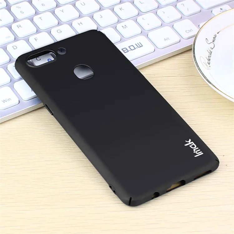 IMAK Jazz Skin Feel PC Back Case + Screen Protector for Oppo R15 Pro - Black