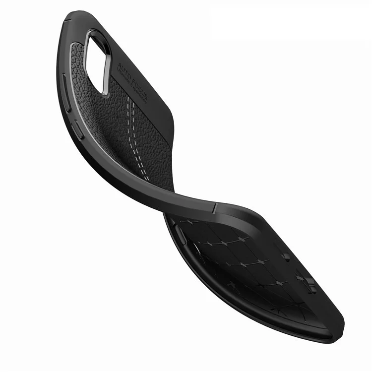 Litchi Texture TPU Back Case for vivo NEX S - Black