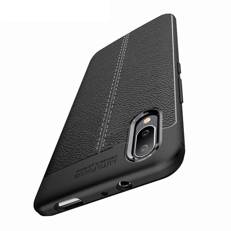 Litchi Texture TPU Back Case for vivo NEX S - Black