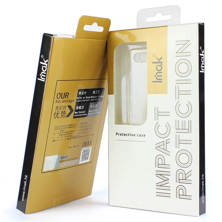 IMAK Stealth Clear TPU Mobile Phone Case + Screen Protector Film for vivo NEX A - Transparent