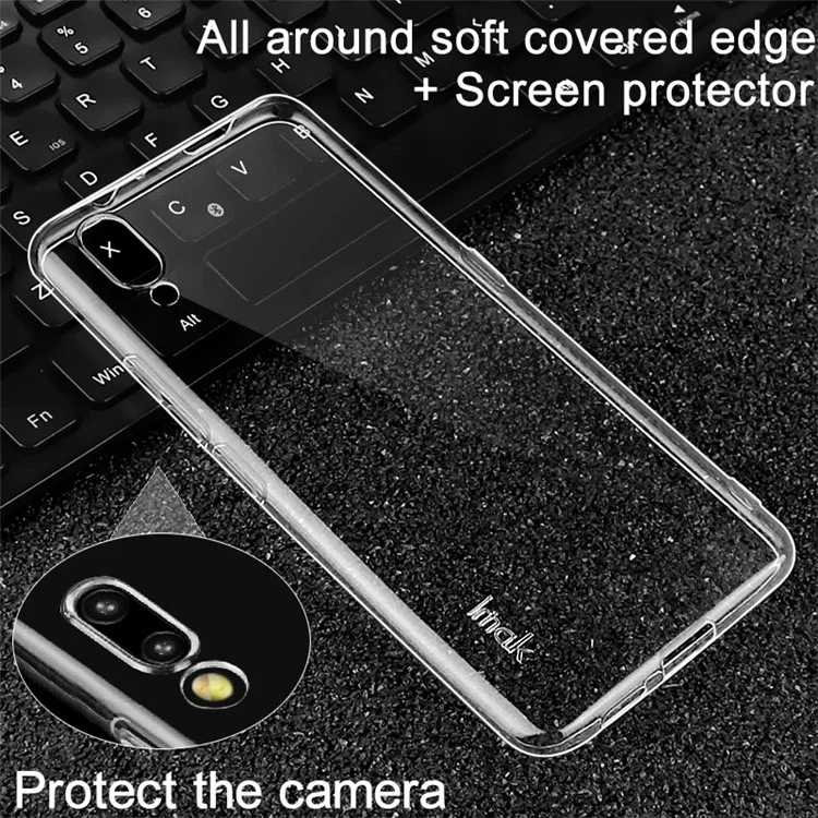 IMAK Stealth Clear TPU Mobile Phone Case + Screen Protector Film for vivo NEX S