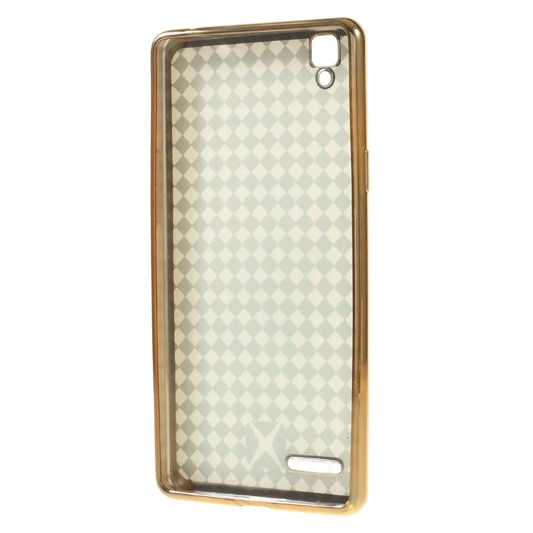 XINCUCO Grid Style Electroplated TPU Cover for OPPO A53 - White