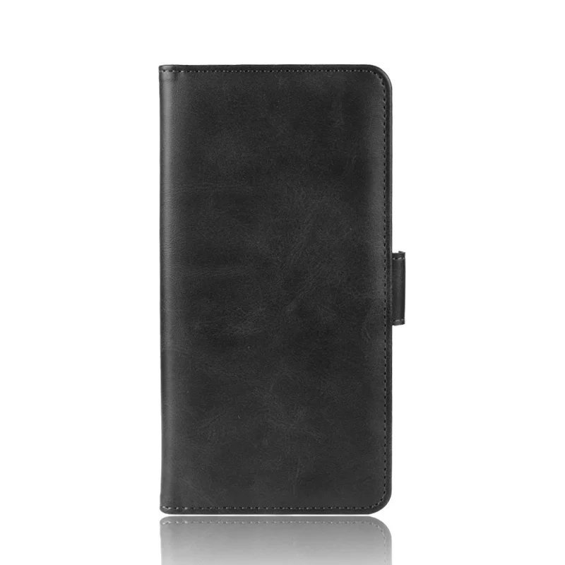 Leather Wallet Stand Protective Case for OPPO A9 (2020) - Black