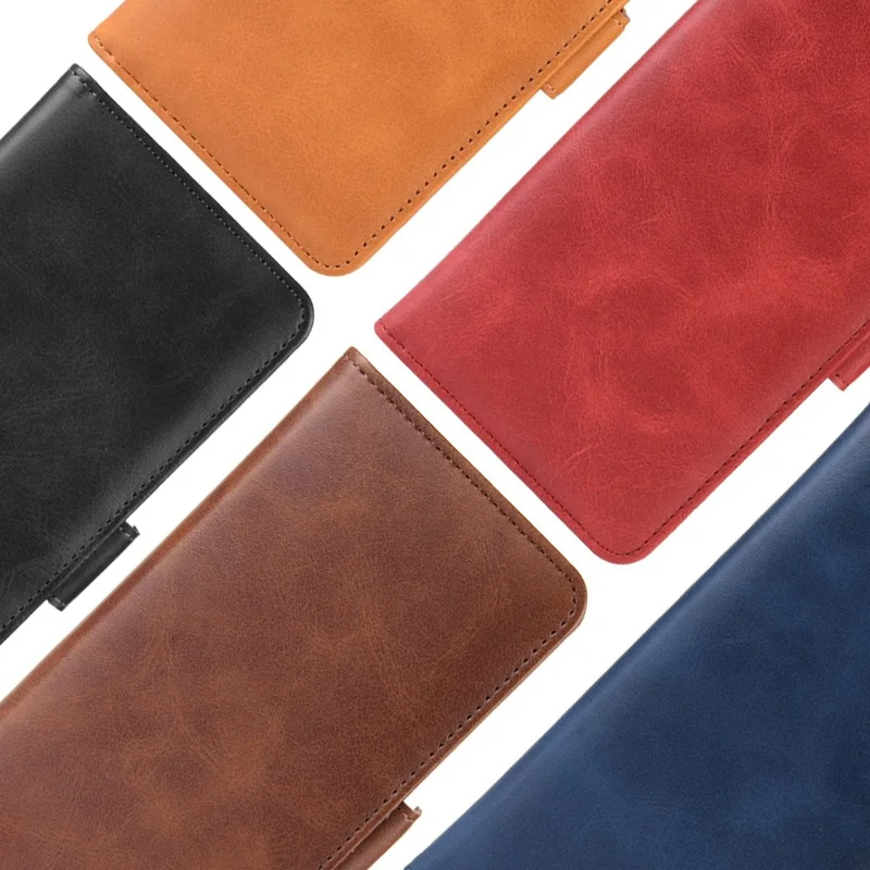 Leather Wallet Stand Protective Case for OPPO A9 (2020) - Black