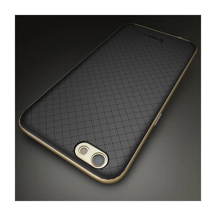 IPAKY PC Bumper + TPU Back Case for Oppo R9s - Gold