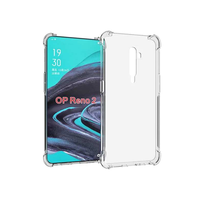 For OPPO Reno2 Cover Shockproof Anti-slip TPU Phone Case