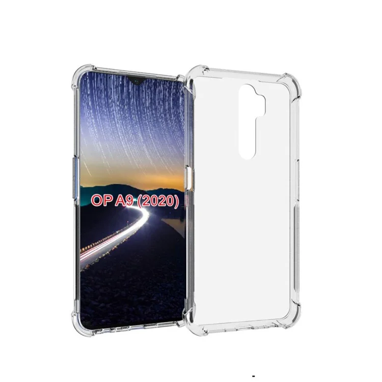 Stoßfest Anti-Rutsch-klare TPU-Telefonkasten Für OPPO A9 (2020) / A11x.