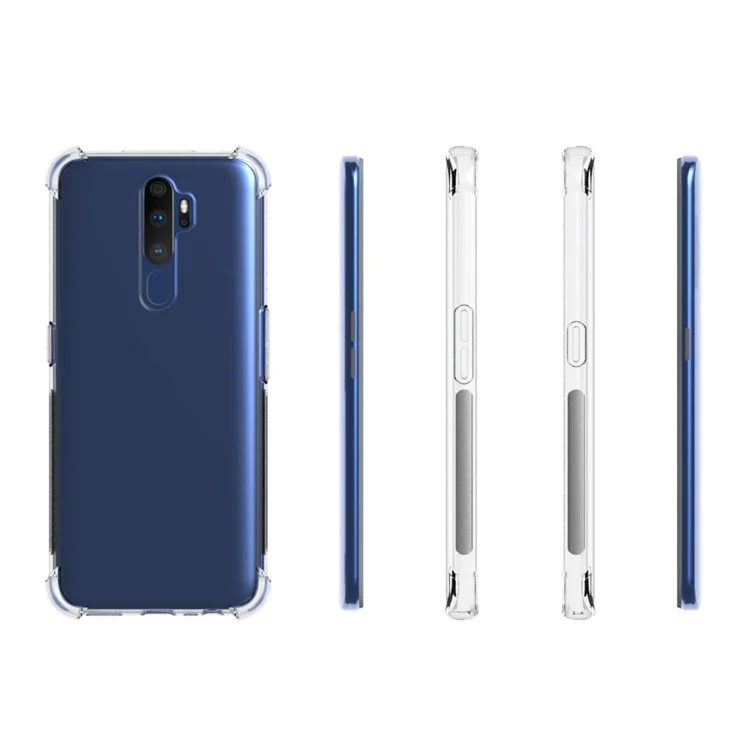 Stoßfest Anti-Rutsch-klare TPU-Telefonkasten Für OPPO A9 (2020) / A11x.