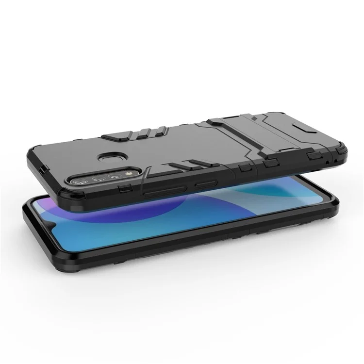 Cool Guard PC + TPU Combo Cover mit Ständer für vivo U3 / Y19 - Schwarz
