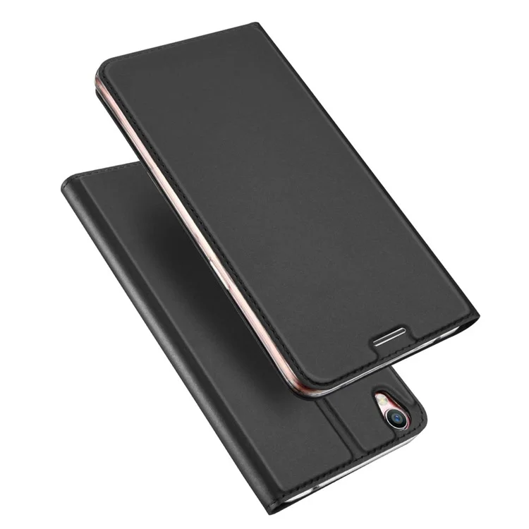 DUX DUCIS Skin Pro Series for Oppo F1 Plus / Oppo R9 Business Leather Stand Phone Casing - Dark Grey