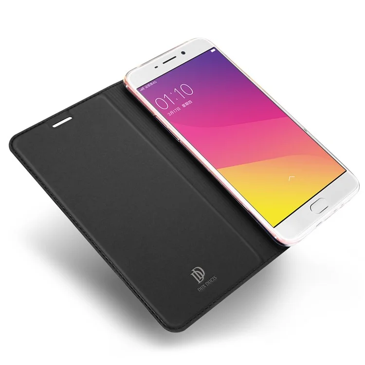 DUX DUCIS Skin Pro Series for Oppo F1 Plus / Oppo R9 Business Leather Stand Phone Casing - Dark Grey