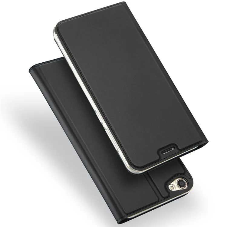 DUX DUCIS Skin Pro Series for Oppo R9s Business Leather Case with Card Slot - Dark Grey