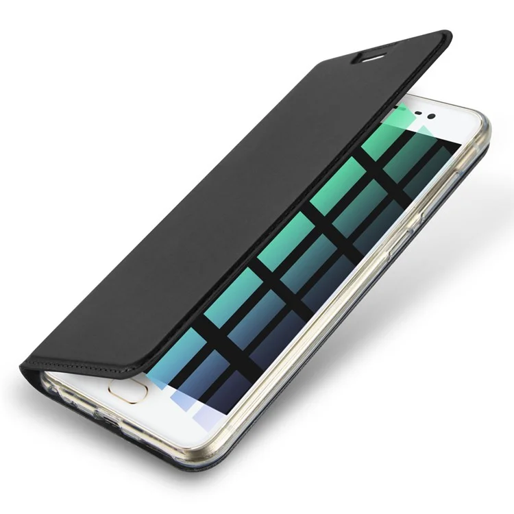 DUX DUCIS Skin Pro Series for Oppo R9s Business Leather Case with Card Slot - Dark Grey