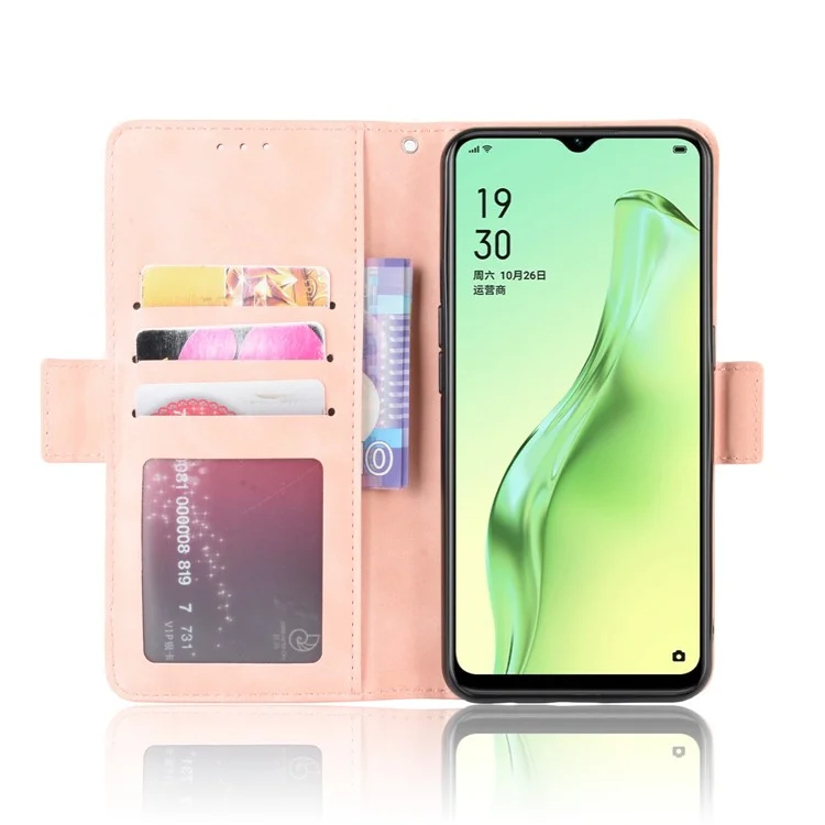 Shell Shell Flip Leather Phone Shell Pour OPPO A8 / A31 (2020) - Or Rose
