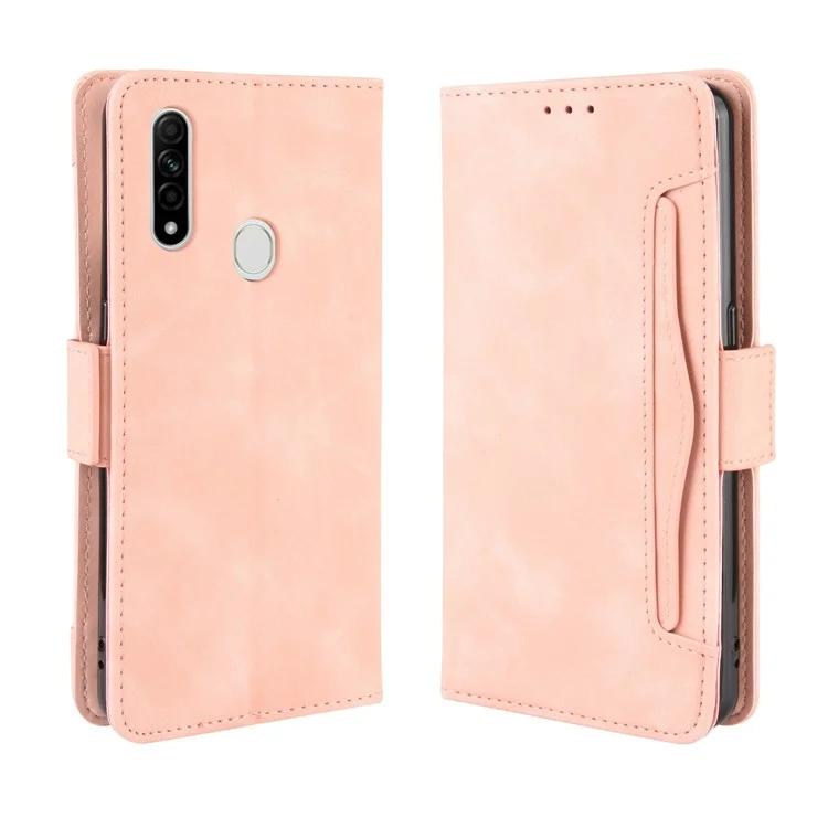 Guscio Di Telefono In Pelle Di Portafoglio Per Il Portafoglio Per Oppo A8/A31 (2020) - Oro Rosa