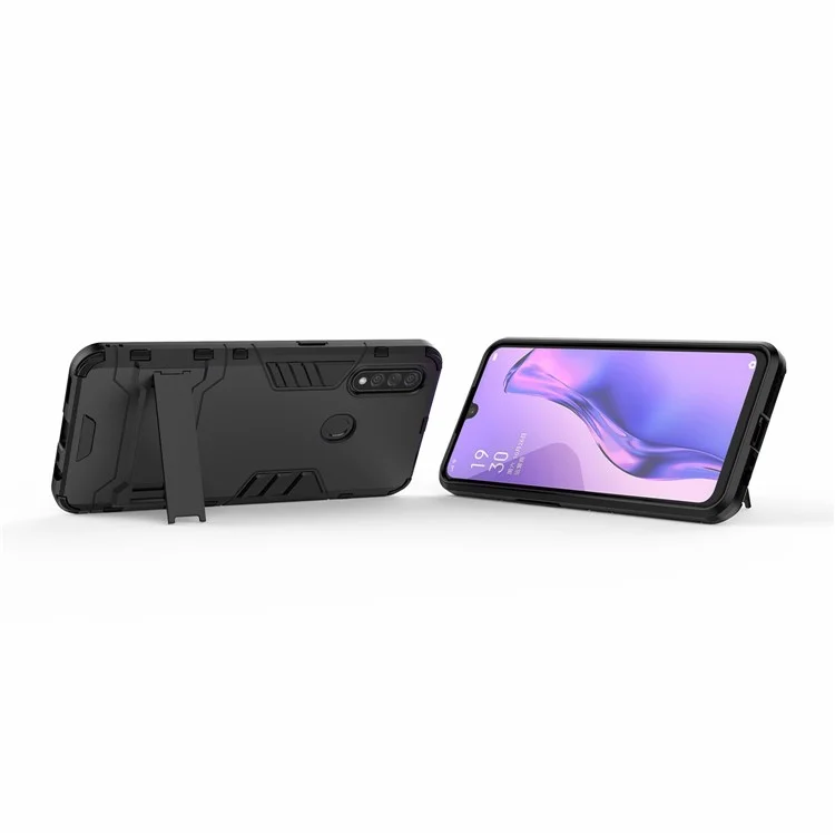 Cool Guard PC + TPU Hybrid Case con Supporto per Oppo A8 / Oppo A31 (2020) - Nero