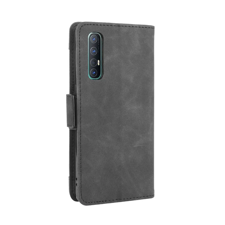 Caja de Teléfono de Cuero de Billetera Con Múltiples Ranuras Para Tarjetas Para Oppo Find X2 Neo / Reno3 Pro 5G (edición China) / Reno3 Pro (edición Europea) - Negro