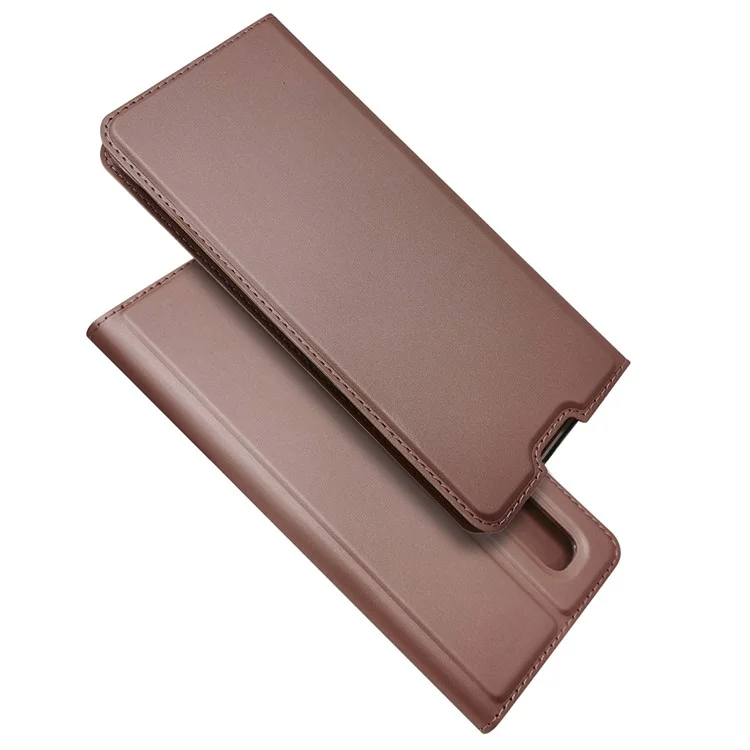 Magnetischer Adsorption Stand Lederkartenhalter Hülle Für Oppo Find X2 Pro - Roségold