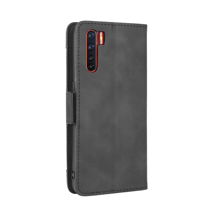 Multiple Card Slots Wallet Leather Protective Cover for OPPO A91 / OPPO F15 / OPPO Reno3 (Southeast Asian Version) - Black