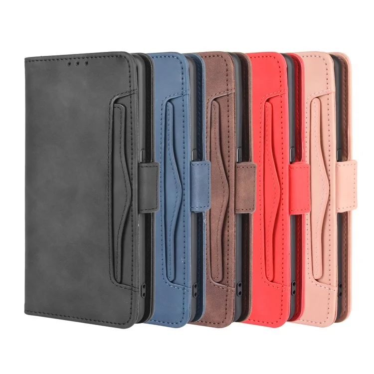 Wallet Stand Flip Leather Phone Cover for Oppo Find X2 Pro - Black