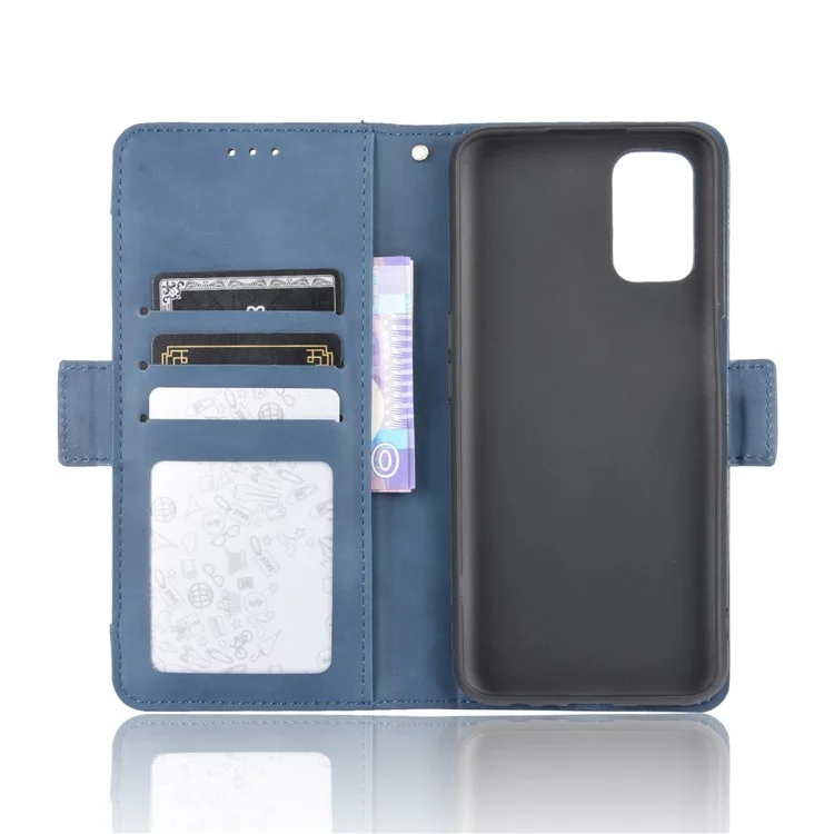 Wallet Stand Flip Leather Protective Case for OPPO A52/A72/A92 - Blue
