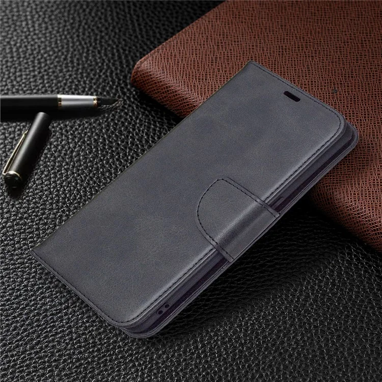 PU Leather Wallet Stand Phone Case for Oppo Find X2 Lite - Black