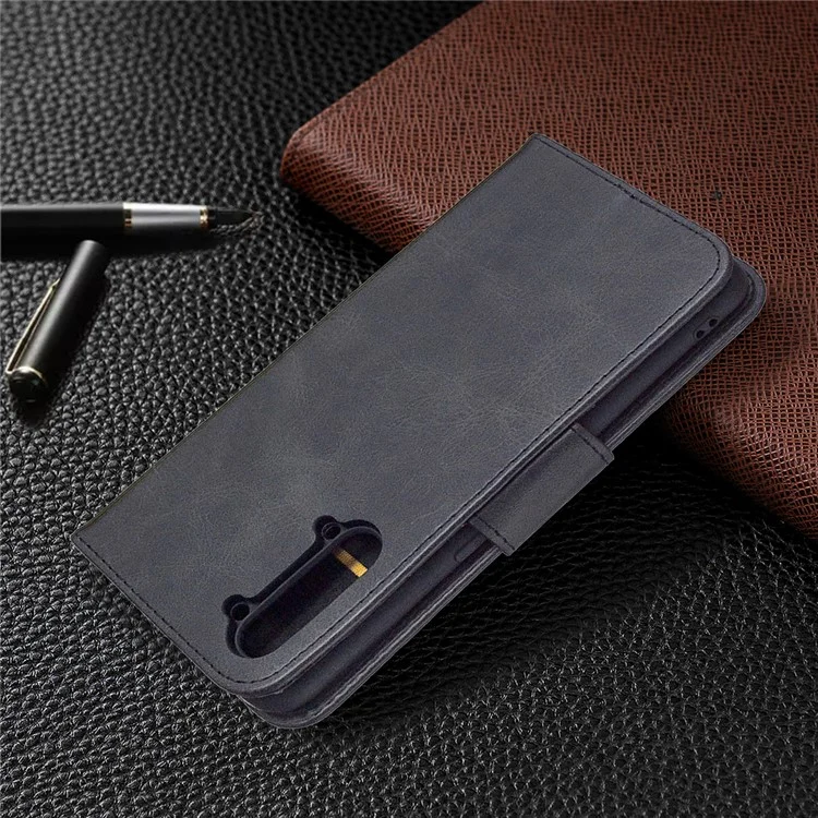 PU Leather Wallet Stand Phone Case for Oppo Find X2 Lite - Black