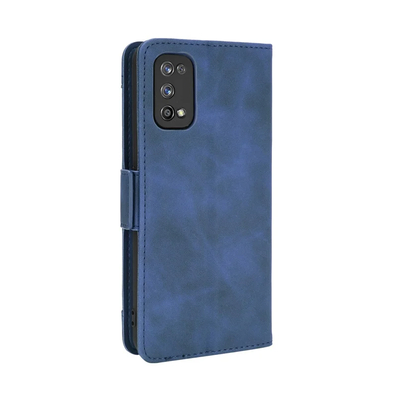Étui de protection en cuir avec plusieurs fentes pour cartes Housse de téléphone pour Realme 7 Pro - Bleu