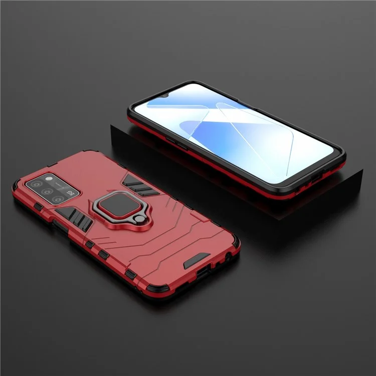 Cooler Guard PC + TPU Hybrid Handyhülle mit Ständer für Oppo A55 5G / A16 - Rot
